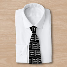 Benutzerdefiniertes Logo-Muster auf Schwarz-2-Seit