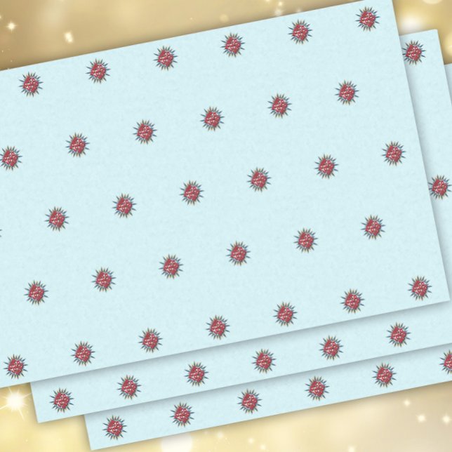 Benutzerdefiniertes Logo Muster blass blauer Werbu Seidenpapier (Von Creator hochgeladen)