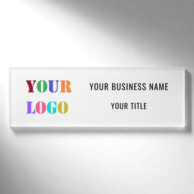 Benutzerdefiniertes Logo, Name und Personalisierte Namenschild (Vorderseite)