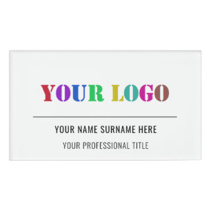 Benutzerdefiniertes Logo, Name und Titel Personali Namenschild