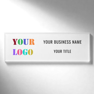 Benutzerdefiniertes Logo, Name und Titel Personali Namenschild