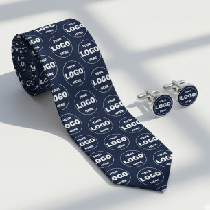 Benutzerdefiniertes Logo Navy Blau Krawatte - Prof