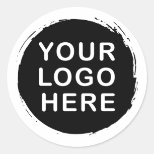 Benutzerdefiniertes Logo oder Bild Runder Aufkleber
