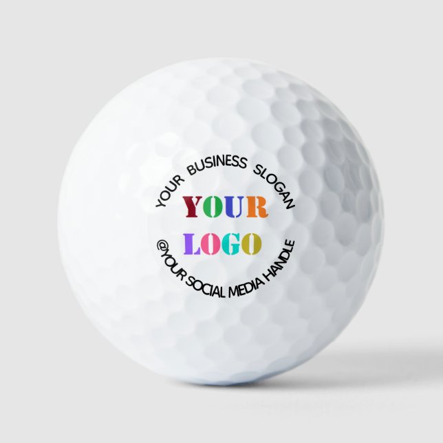 Benutzerdefiniertes Logo oder Foto und Text für Ih Golfball (Vorderseite)