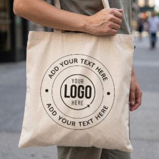 Benutzerdefiniertes Logo & Personalisierter Text T Tragetasche