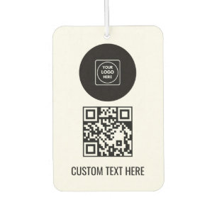 Benutzerdefiniertes Logo QR-Code Text Geschäft bra Autolufterfrischer