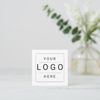 Benutzerdefiniertes Logo Quadratische Visitenkarte