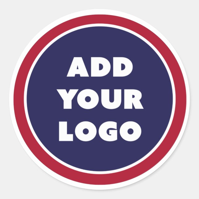 Benutzerdefiniertes Logo Runder Aufkleber (Vorderseite)