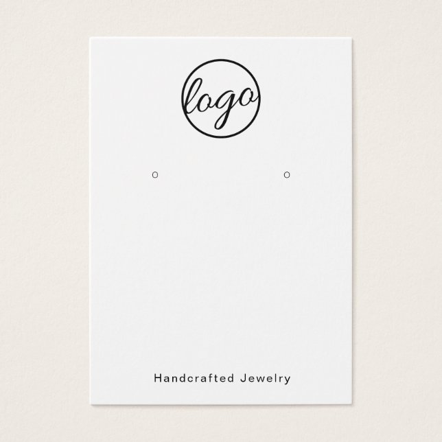 Benutzerdefiniertes Logo, Schwarz und Weiß, einfac (Vorderseite)