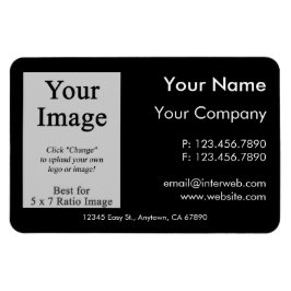 Benutzerdefiniertes Logo Schwarze Visitenkarte Sti Magnet