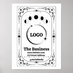 Benutzerdefiniertes Logo Tarot Celestial Zodiac Yo Poster