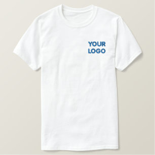 Benutzerdefiniertes Logo / Text Besticktes T-Shirt