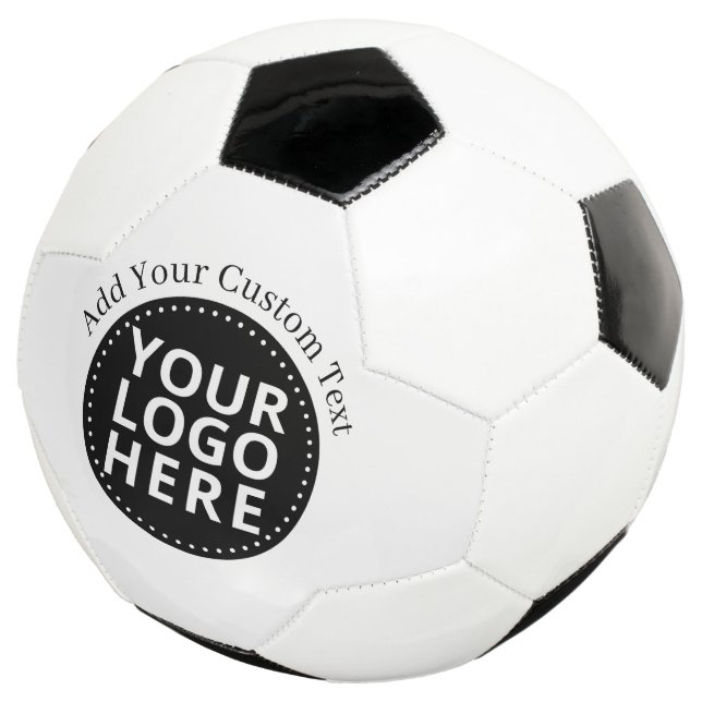 Benutzerdefiniertes Logo & Text Geschäft Fußball (Dreiviertel)