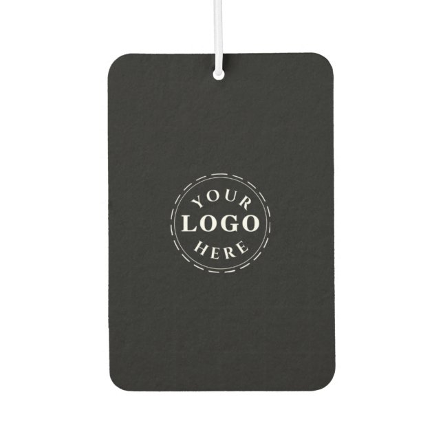 Benutzerdefiniertes Logo und QR-Code-Portrait-Rech Autolufterfrischer (Vorderseite)