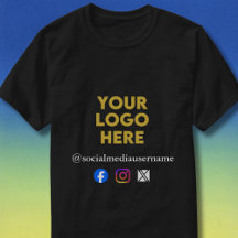 Benutzerdefiniertes Logo und Social Media Business