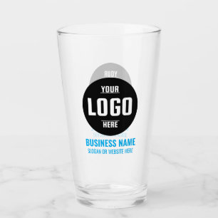 Benutzerdefiniertes Logo und Text 16oz Personalisi Glas