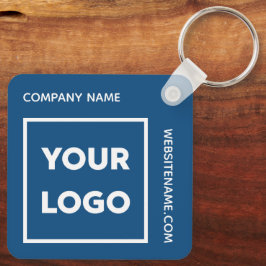 Benutzerdefiniertes Logo und Text-Business-Swag Bl Schlüsselanhänger