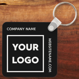 Benutzerdefiniertes Logo und Text-Business-Swag Sc Schlüsselanhänger