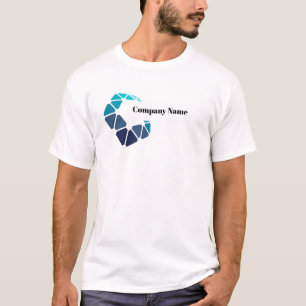 Benutzerdefiniertes Logo Unternehmen für Mitarbeit T-Shirt