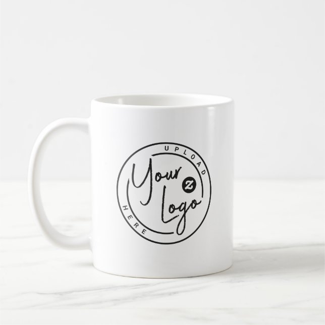 Benutzerdefiniertes Logo Unternehmen Kaffeetasse (Links)
