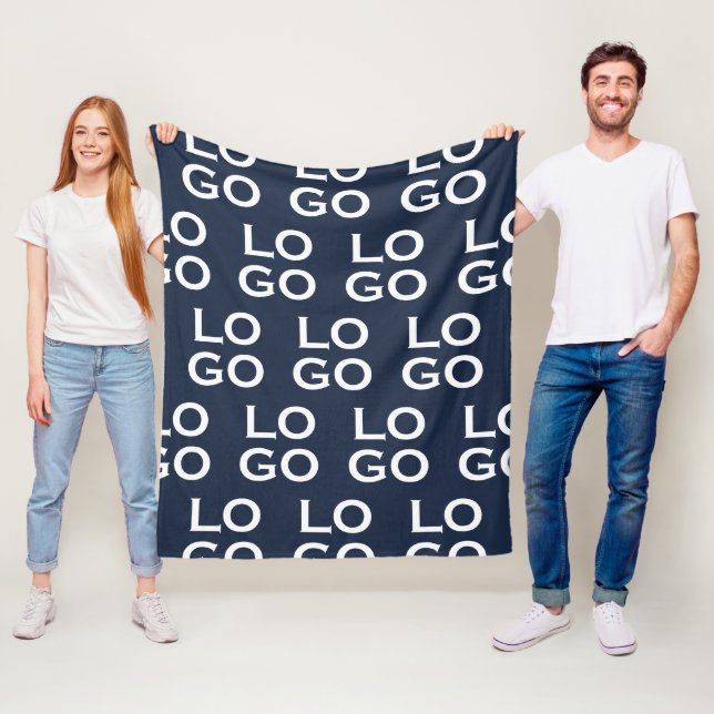 Benutzerdefiniertes Logo Unternehmen oder Firma au Fleecedecke (Beispiel)