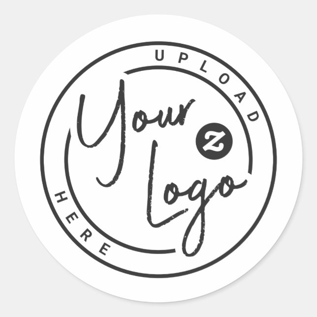 Benutzerdefiniertes Logo Unternehmen Runder Aufkleber (Vorderseite)