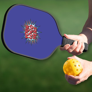 Benutzerdefiniertes Logo Werbe Blau Pickleball Schläger