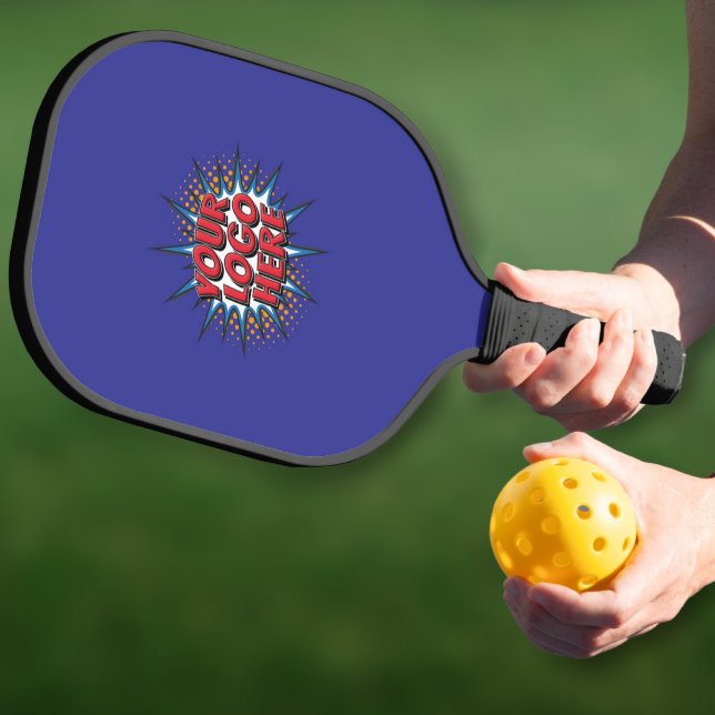 Benutzerdefiniertes Logo Werbe Blau Pickleball Schläger (Von Creator hochgeladen)