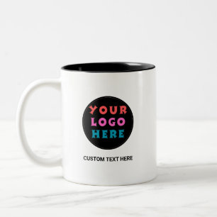 Benutzerdefiniertes Logo Werbe Geschäft Kaffee Zweifarbige Tasse