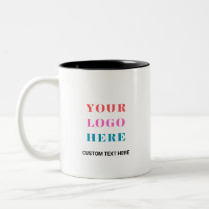 Benutzerdefiniertes Logo Werbe Geschäftskaffee Zweifarbige Tasse
