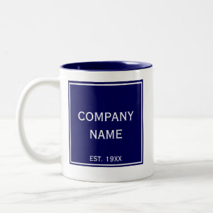 Benutzerdefiniertes Logo - Werbeaktion für Firmenb Zweifarbige Tasse