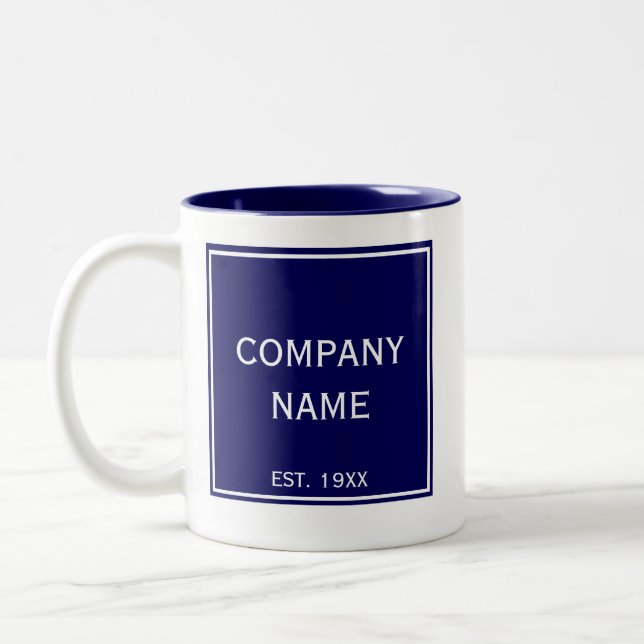 Benutzerdefiniertes Logo - Werbeaktion für Firmenb Zweifarbige Tasse (Links)
