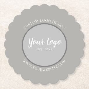 Benutzerdefiniertes Logodesign Einfach Untersetzer