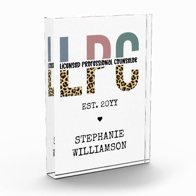 Benutzerdefiniertes LPC-lizenziertes Berufliches R Fotoblock (Links)