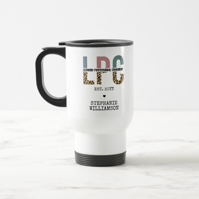 Benutzerdefiniertes LPC-lizenziertes Berufliches R Reisebecher (Links)