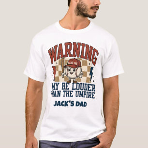 Benutzerdefiniertes lustiges Baseball-Dad-Shirt Re T-Shirt