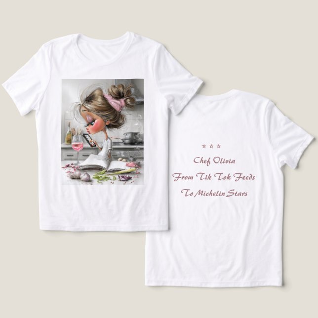 Benutzerdefiniertes Lustiges Chef Top (Design Vorderseite & Rückseite)