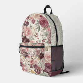 Benutzerdefiniertes Lustiges Chic Shabby Französis Bedruckter Rucksack