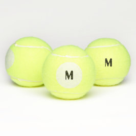 Benutzerdefiniertes M Monogram, erstes generisches Tennisbälle