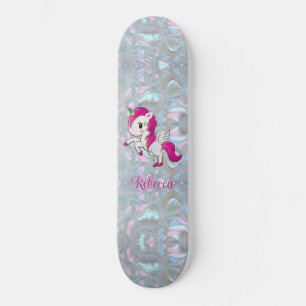 Benutzerdefiniertes Mädchenhaft Glitzerndes Falsch Skateboard