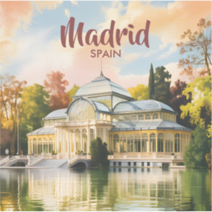 Benutzerdefiniertes Madrid Spanien Palacio de Cris Aufkleber