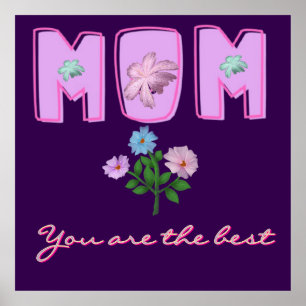 Benutzerdefiniertes Mama-Typografie-Design,  Poster