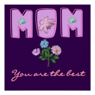 Benutzerdefiniertes Mama-Typografie-Design,  Poster