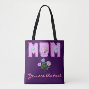 Benutzerdefiniertes Mama-Typografie-Design,  Tasche