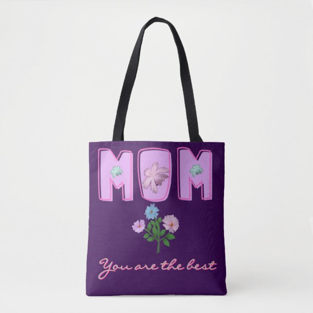 Benutzerdefiniertes Mama-Typografie-Design,  Tasche (Vorderseite)