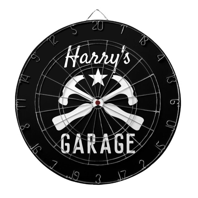 Benutzerdefiniertes männliches Autogarage- oder Mä Dartscheibe (vorne)