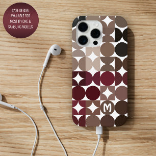 Benutzerdefiniertes Marine-Rot-Beige-Braun-Retro-M iPhone 16 Pro Max Hülle