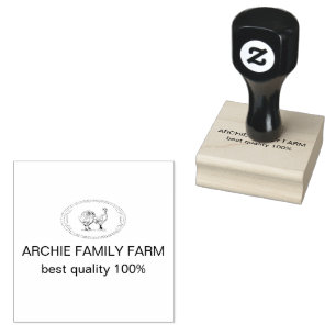 Benutzerdefiniertes Marken-Logo der Archie Family Gummistempel