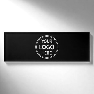 Benutzerdefiniertes Markenlogo für Ihr Unternehmen Namenschild