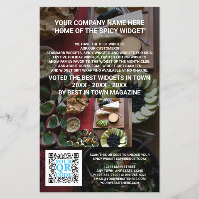 Benutzerdefiniertes Marketing für den QR-Code im D Flyer (Vorne)